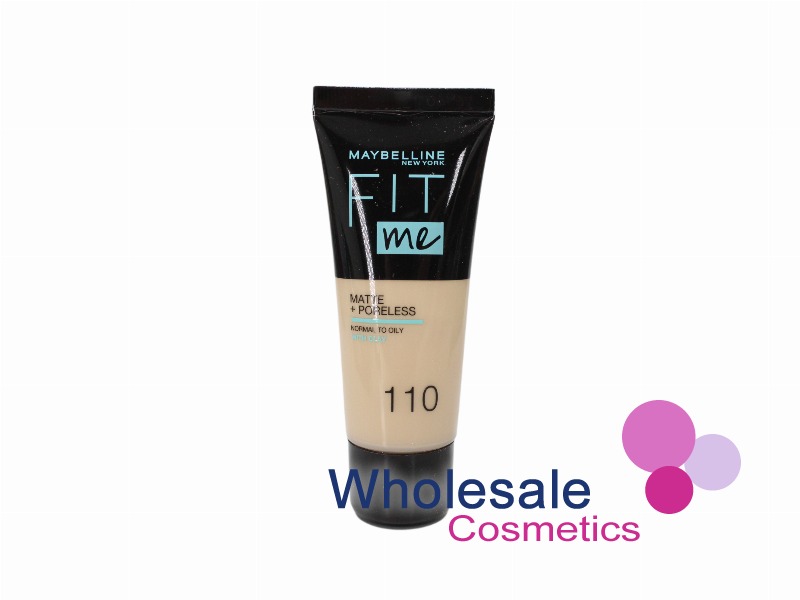6 x Maybelline Fit Me Matte & Poreless Liquid Foundation - 110 PORCELAIN